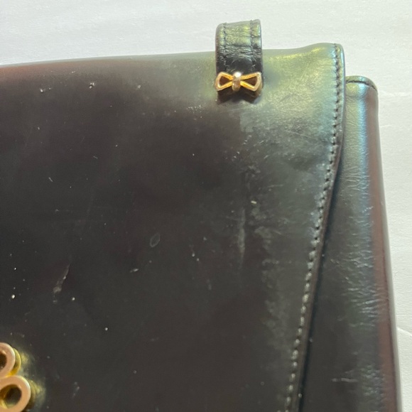 Dolfan Vintage 60's  Leather Handbag  - Made in France - Picture 12 of 13